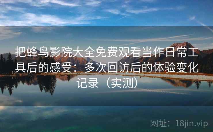 把蜂鸟影院大全免费观看当作日常工具后的感受：多次回访后的体验变化记录（实测）