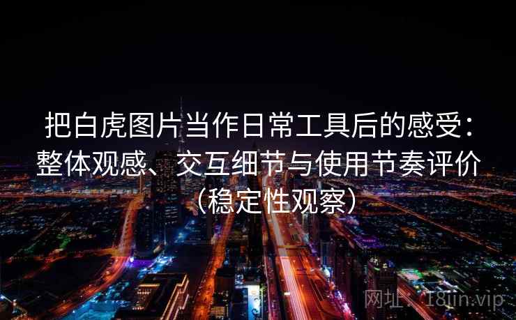 把白虎图片当作日常工具后的感受：整体观感、交互细节与使用节奏评价（稳定性观察）