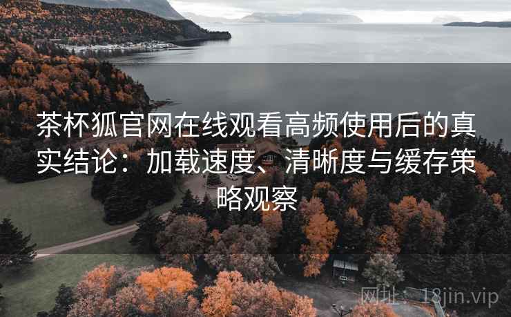 茶杯狐官网在线观看高频使用后的真实结论：加载速度、清晰度与缓存策略观察