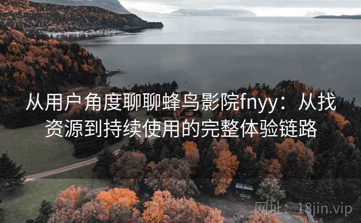从用户角度聊聊蜂鸟影院fnyy：从找资源到持续使用的完整体验链路